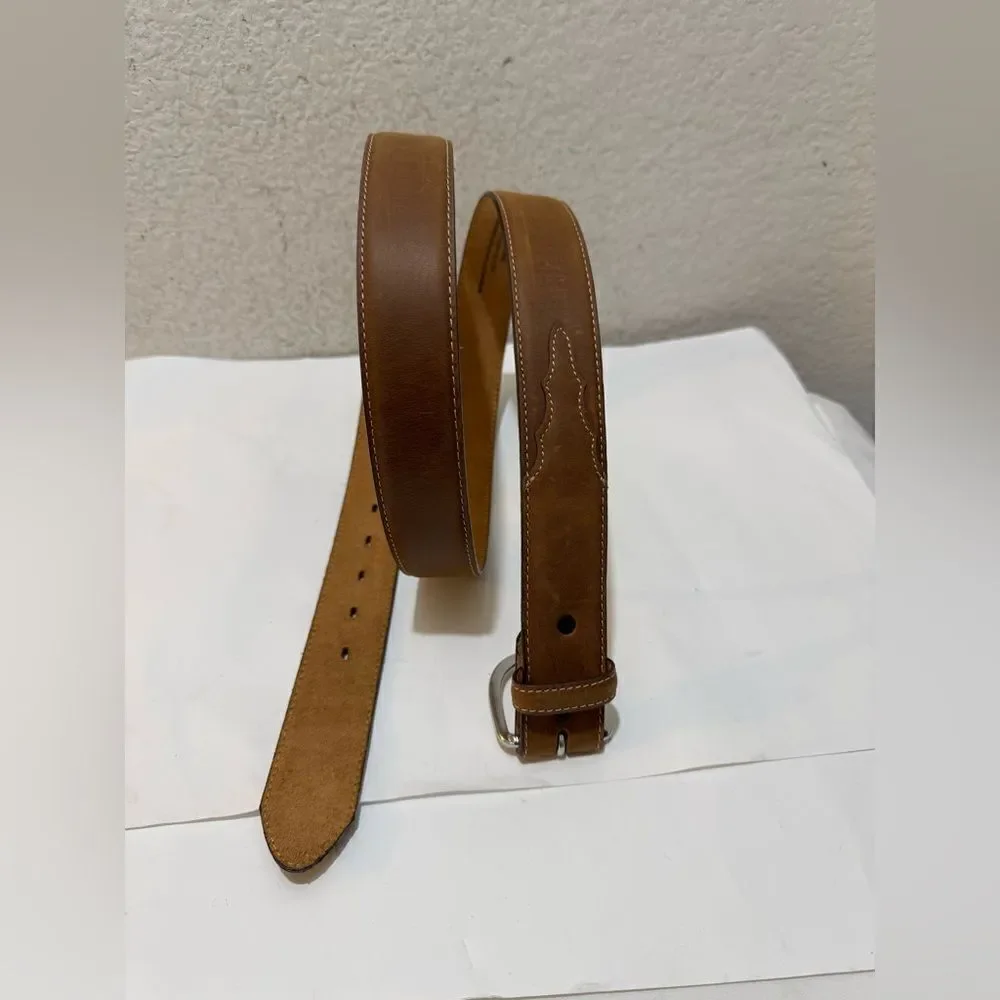 NWOT Silver Creek Men's Classic Brown Leather Belt Brown 48